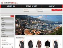 Tablet Screenshot of fashionfactory.mc